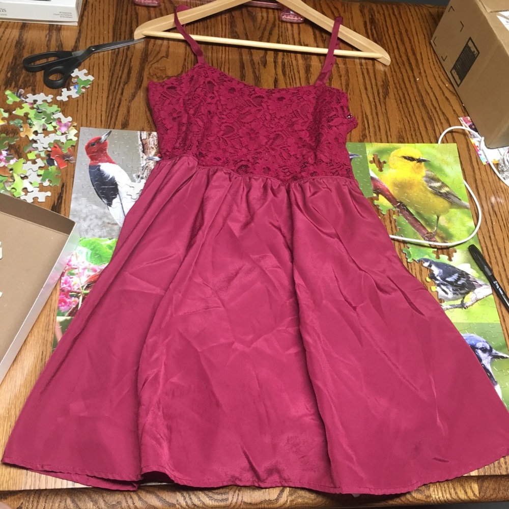 Cute and Flirty Red Mini Dress